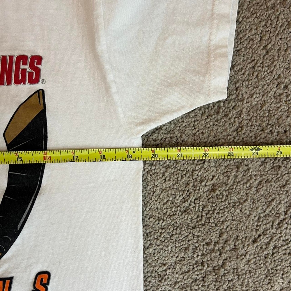 Vintage Detroit Red Wings Stanley Cup 1997 Champions White Hockey Tee Shirt M - Picture 7 of 8